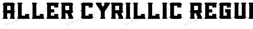 Aller Cyrillic Regul字体转换